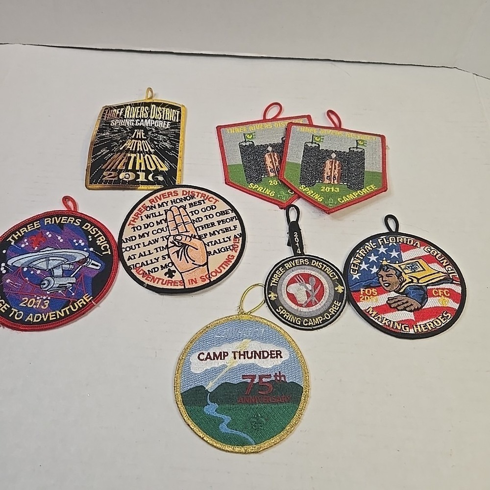 Boy Scouts of America Patches‎ Pack Of 8 D-005